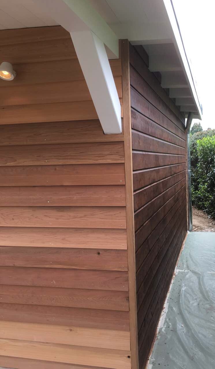Bardage en bois posé sur une façade à Genève – Entreprise du Bâtiment MS SA